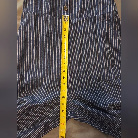 Old Navy Navy Pinstripe Jumpsuit - Picture 8 of 9